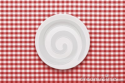 Empty plate at the table