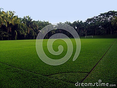 An Empty Soccer Field