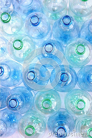 Empty water bottles