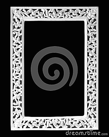 Empty White Picture Frame
