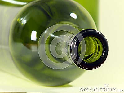 Empty wine bottles