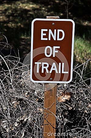 End of Trail Sign