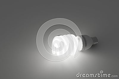Energy saving light bulb, save energy light on