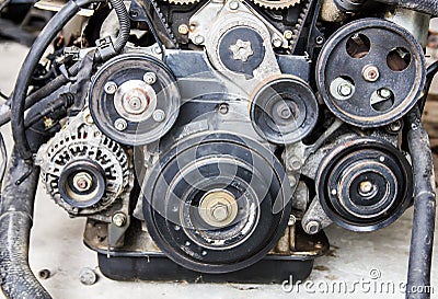 Engine parts headers pistons