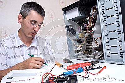 IT Engineer Working