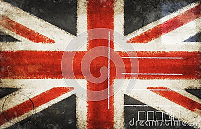 England flag postcard