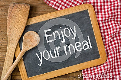 Enjoy Your Meal Stock Illustration - Image: 50894050