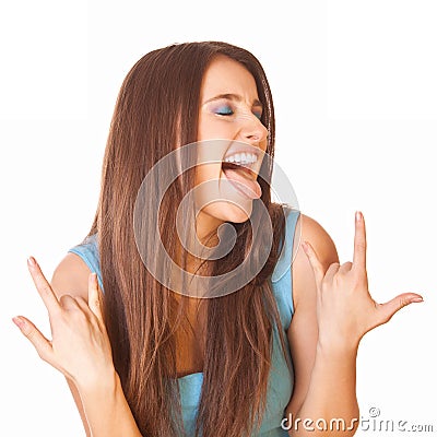 Enthusiastic And Happy Woman Royalty Free S