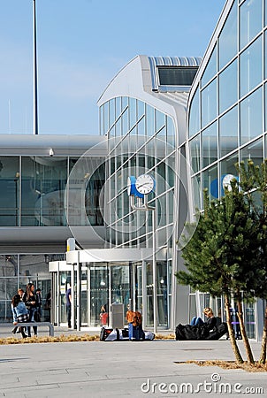 Entrance Eindhoven Airport arrival and departure hall - Netherlands