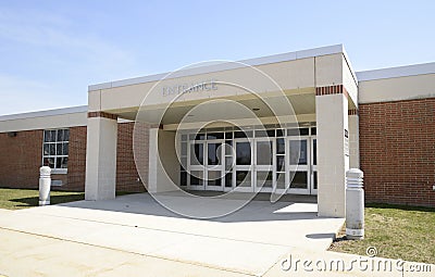 Entrance for a modern school