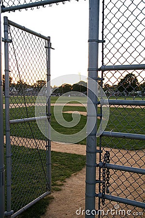 Entrance to baseball field