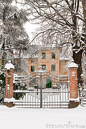 Entrance of a villa