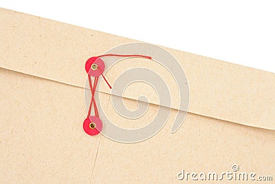 Envelope with red string