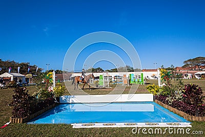 Equestrian Arena Horse Rider Water