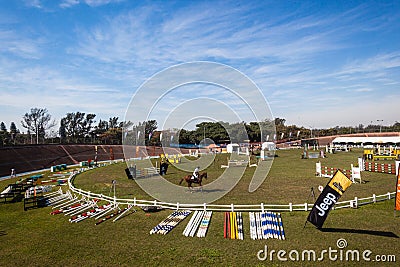 Equestrian Horse Jumping Arena