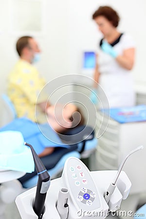 Equipment for dental treatment.