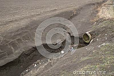 Erosion soil, waste land