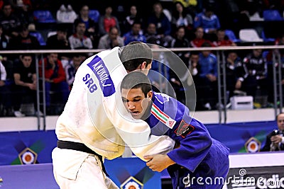  - european-judo-championships-samokov-bulgaria-nov-hungarian-participant-krisztian-toth-defeats-his-serbian-oponent-aleksandar-35279027