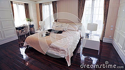 European royal kingbed in bedroom