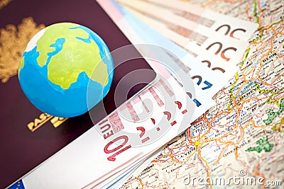 Euros and passport