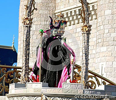 Evanora the Witch On Stage at Disney World Orlando Florida