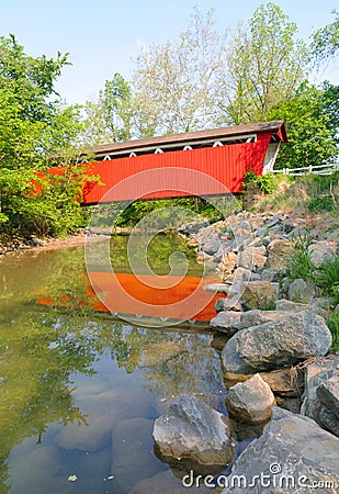 Everitt Road Red Covered Bridge