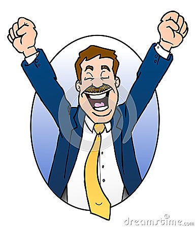 Excited Businessman