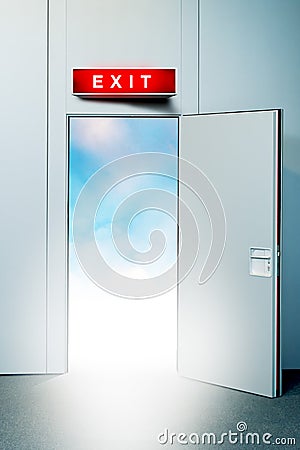 Exit door to heaven