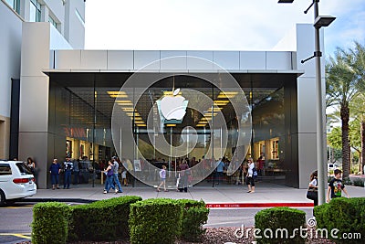 The Exterior of the Apple Store at the Scottsdale Quarter in Scottsdale, Arizona USA