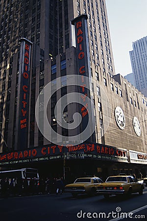 Exterior of Radio City Music Hall