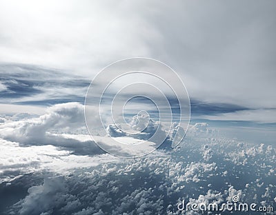 Extra Large sized Clouds taken from air plane