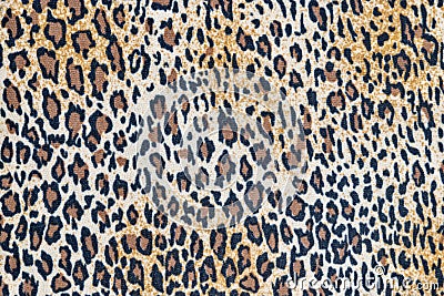 Fabric with a leopard pattern