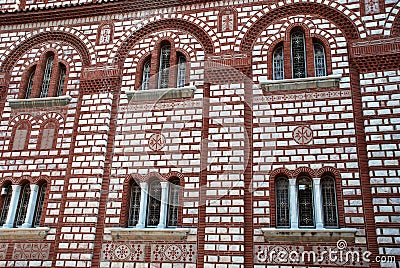 Facade of the Christian church in Greece