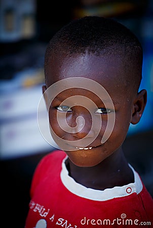 Face of African boy