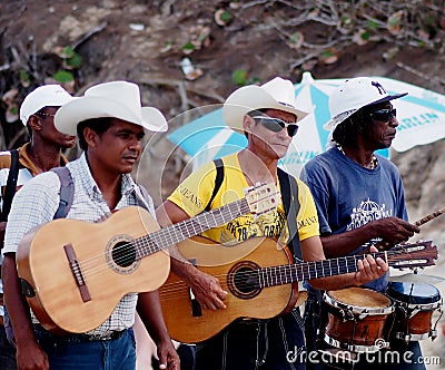 Faces Of Cuba Musicians On Beach At Playa Del Este