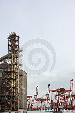 The factory outside the structure of the ladder in SHENZHEN