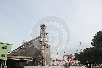 The factory outside the structure of the ladder in SHENZHEN