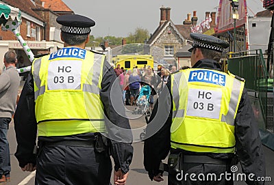 Fairground police patrol