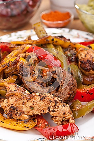 Fajita Peppers with Chicken Breast Meat