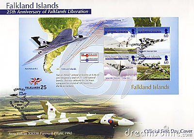 Falkland Islands Postage Stamps - 1st day cover