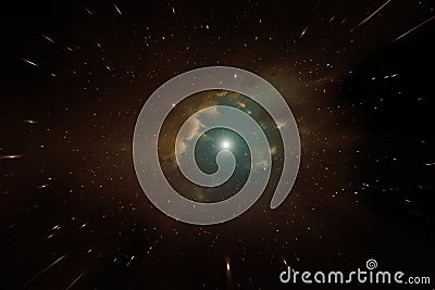 Falling Into A Black Hole. Stock Illustration - Image: 56298219
