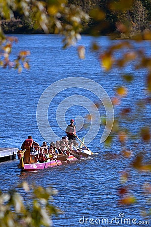 Families Take Canoe Trip At Fall Festival