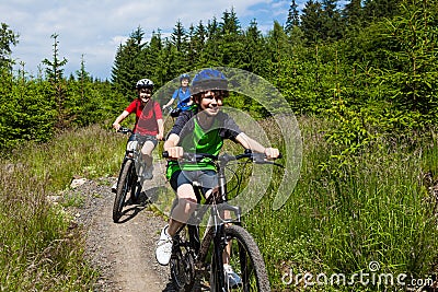 Family biking