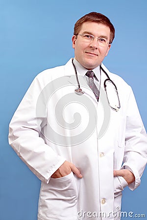 Family doctor with stethoscope