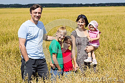 Family of a five at field