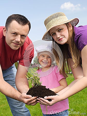 Family gardening