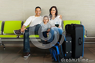 Family luggage airport
