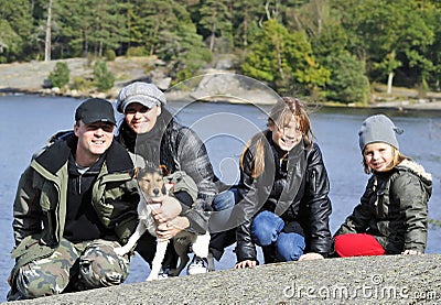 Outdoor Family Portrait Stock Photography - Im