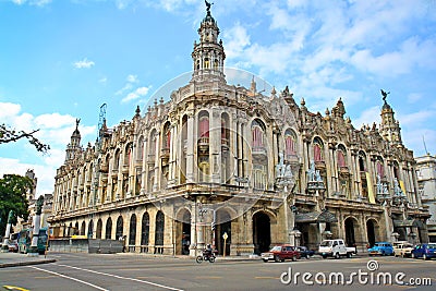 Famous Great Theater building in Havana, Cuba