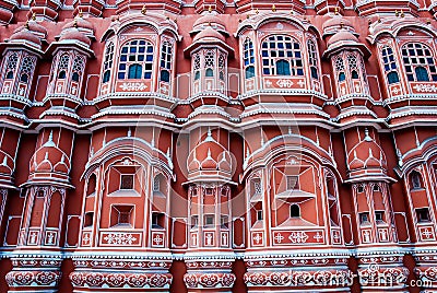 Famous Rajasthan landmark - Hawa Mahal palace (Palace of the Win